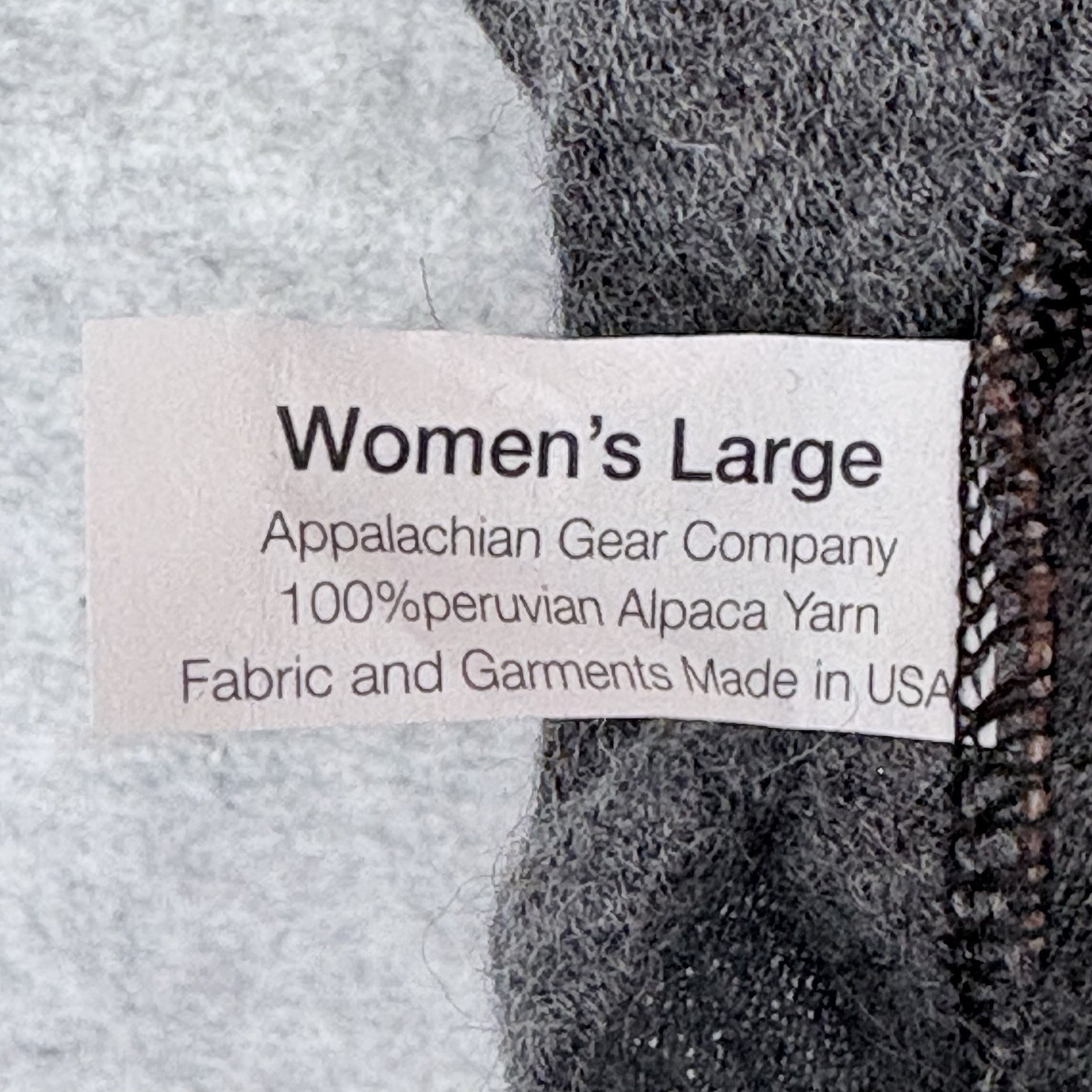 Appalachian Gear Co 100% Peruvian Alpaca Hoodie Women's L Gray Usa Lightweight — image 6 of 8